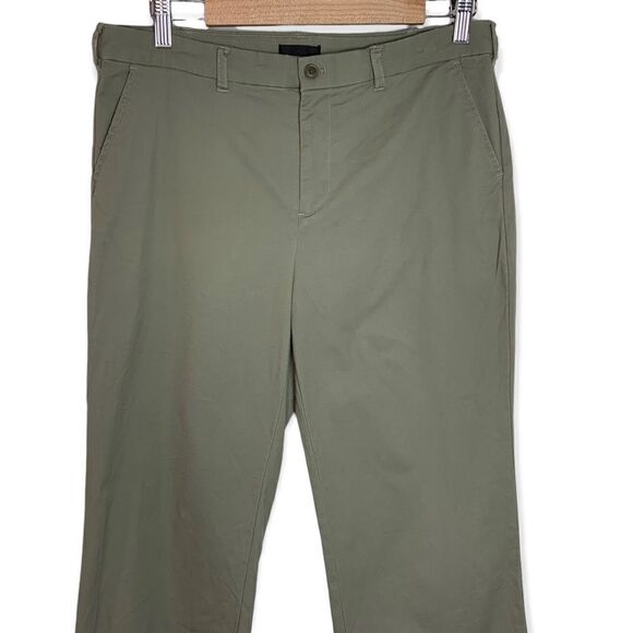 ATM Cropped Boyfriend Pant in Faded Sage - Picture 4 of 13